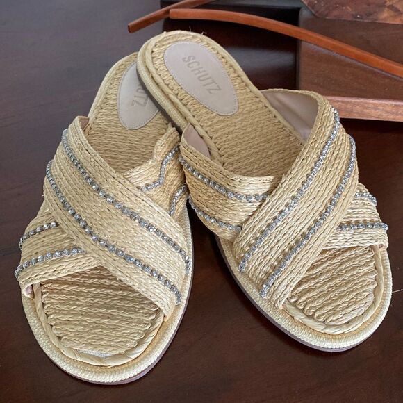 NEW SCHUTZ “Carlotta” crisscross sandals - Picture 1 of 7